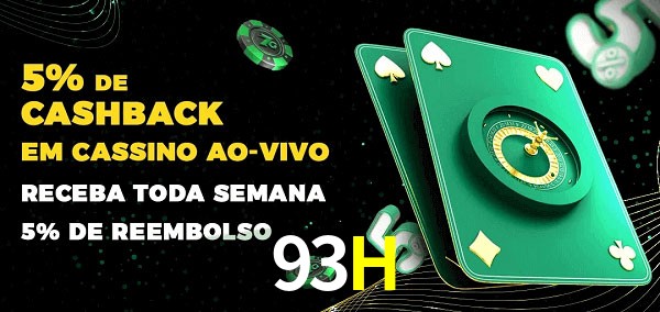 Promoções do cassino ao Vivo 93H